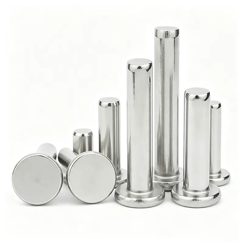 Nit solid cu cap plat